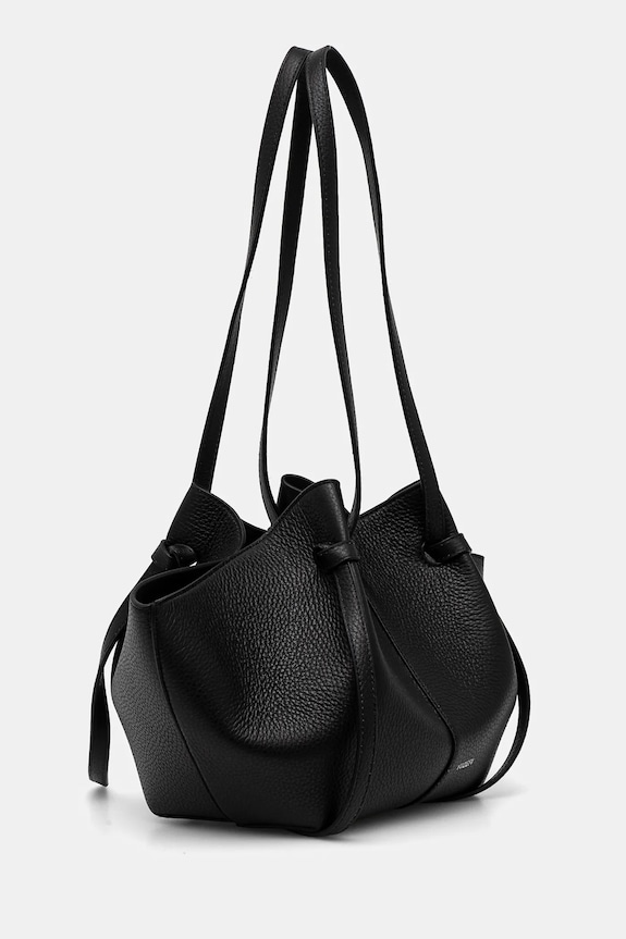 Αξεσουάρ Δερμάτινη τσάντα Yuzefi MOCHI YUZCO.HB.MO.L034 μαύρο