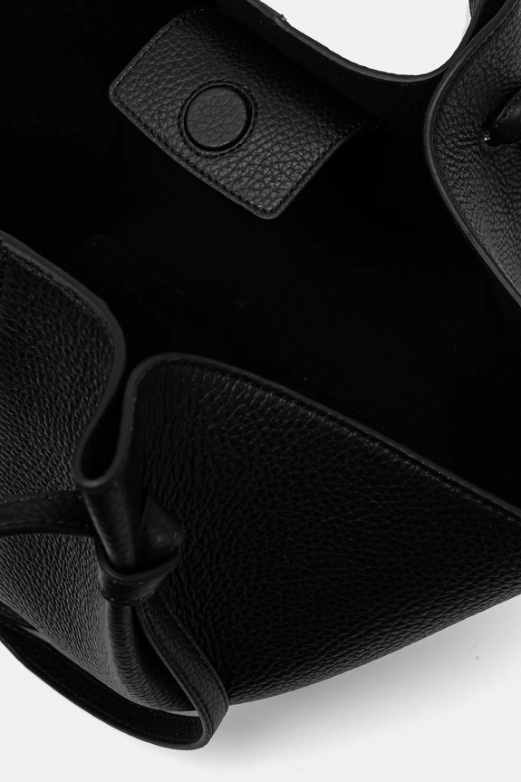 Δερμάτινη τσάντα Yuzefi MOCHI YUZCO.HB.MO.L034 μαύρο