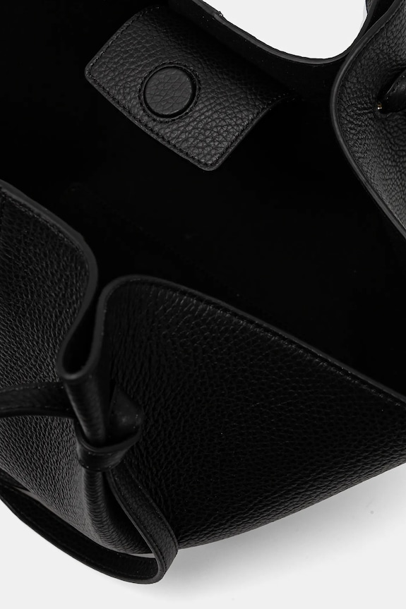 Δερμάτινη τσάντα Yuzefi MOCHI YUZCO.HB.MO.L034 μαύρο