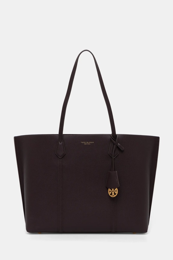 Kožená kabelka Tory Burch Perry přírodní kůže fialová 158531.600