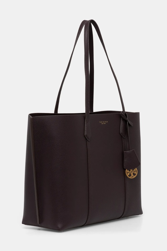 Kožená kabelka Tory Burch Perry 158531.600 fialová SS25