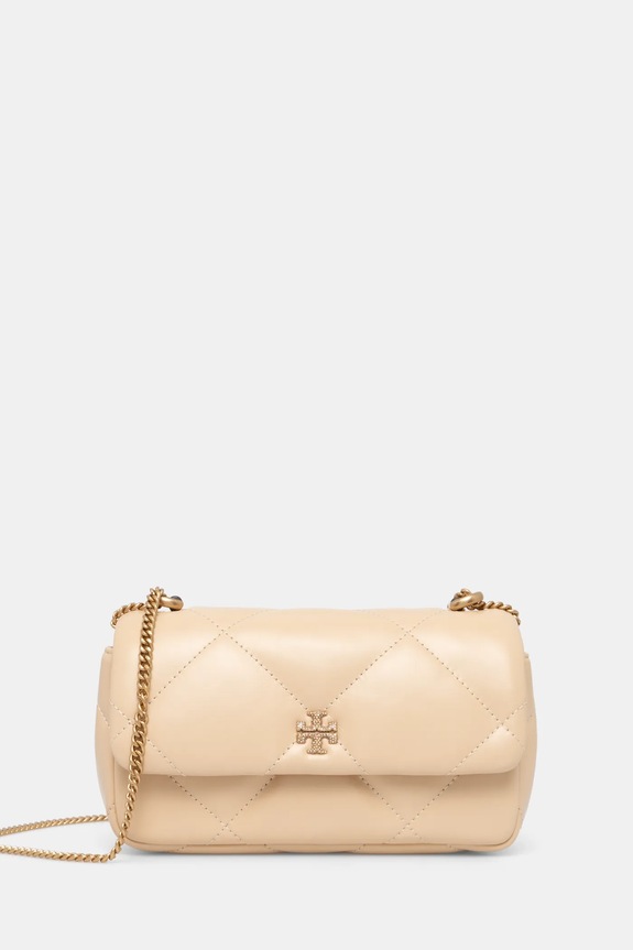 Tory Burch torebka Kira nie mieści A4 beżowy 161913.700