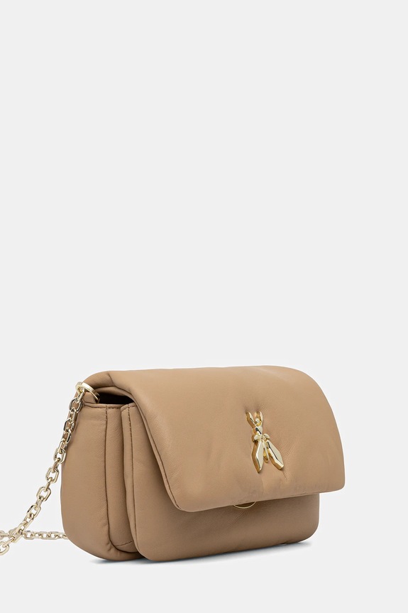 Patrizia Pepe torebka skórzana 8B0219.L113 beżowy AW25