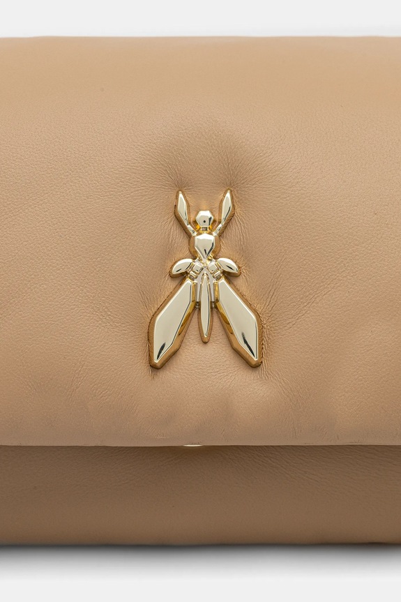 Patrizia Pepe torebka skórzana beżowy 8B0219.L113