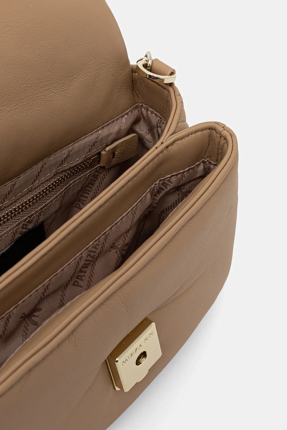 Patrizia Pepe torebka skórzana 8B0219.L113 beżowy