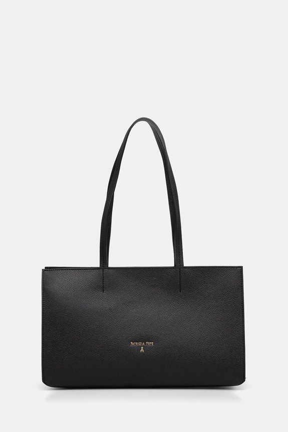 Patrizia Pepe geantă de piele uni negru 8B0236.L001