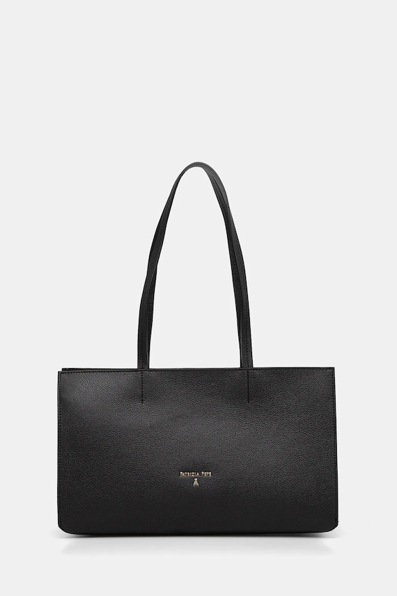 Patrizia Pepe geantă de piele uni negru 8B0236.L001