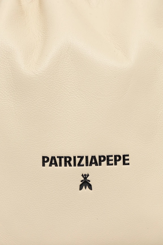 Kožená kabelka Patrizia Pepe béžová 8B0251.L147