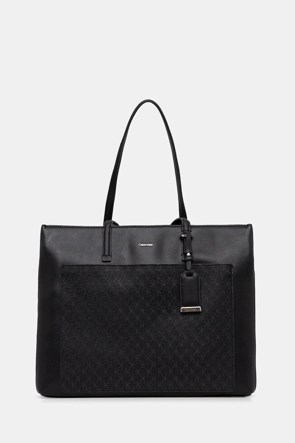 Calvin Klein torebka imitacja skóry licowej czarny K60K612774
