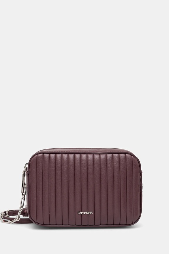 Kabelka Calvin Klein nevejde se A4 burgundské K60K613078