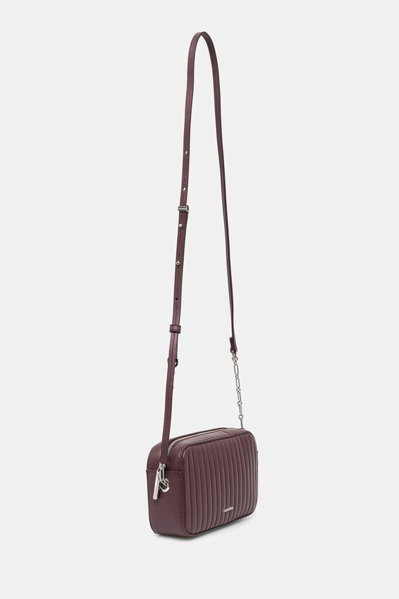 Kabelka Calvin Klein K60K613078 burgundské SS25