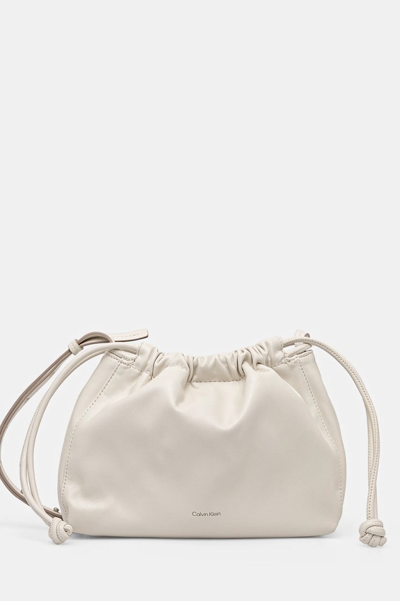 Kabelka Calvin Klein Jeans jednofarebný béžová LV04K3060G
