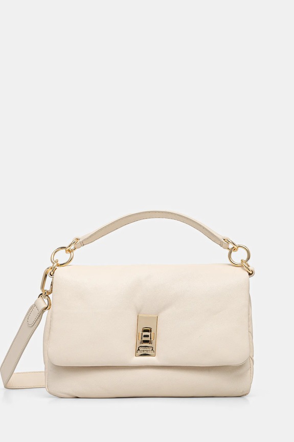 Tommy Hilfiger bőr táska nappa bőr bézs AW0AW16885