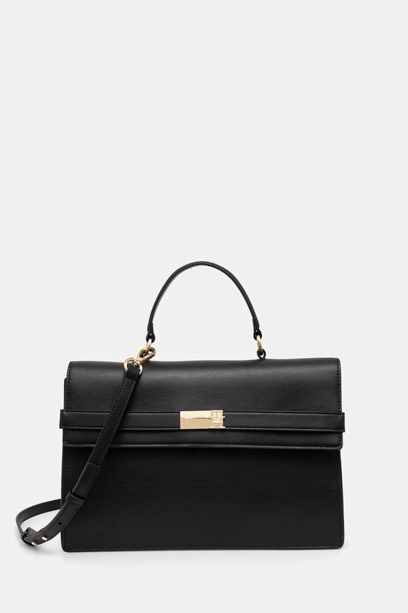 Tommy Hilfiger torebka nie mieści A4 czarny AW0AW16895
