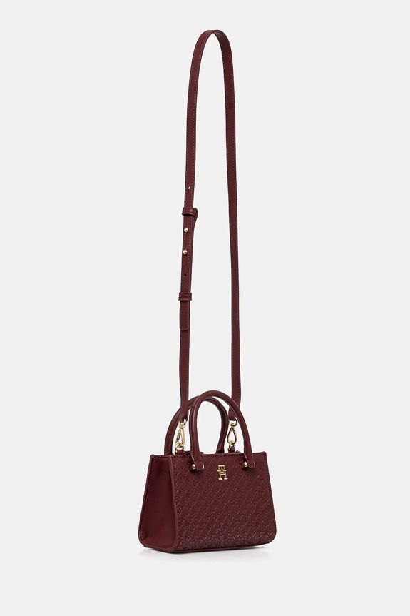 Kabelka Tommy Hilfiger AW0AW16932 burgundské SS25