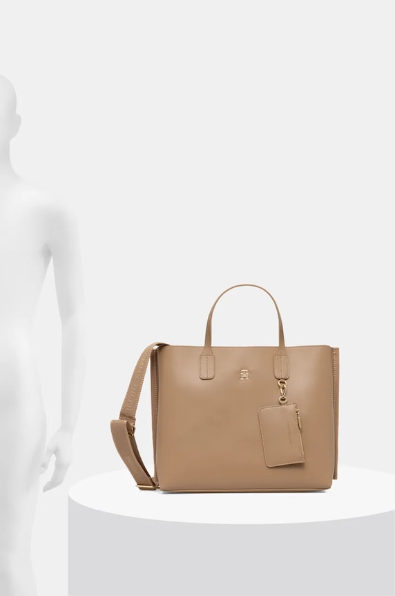 Kabelka Tommy Hilfiger AW0AW17335 béžová