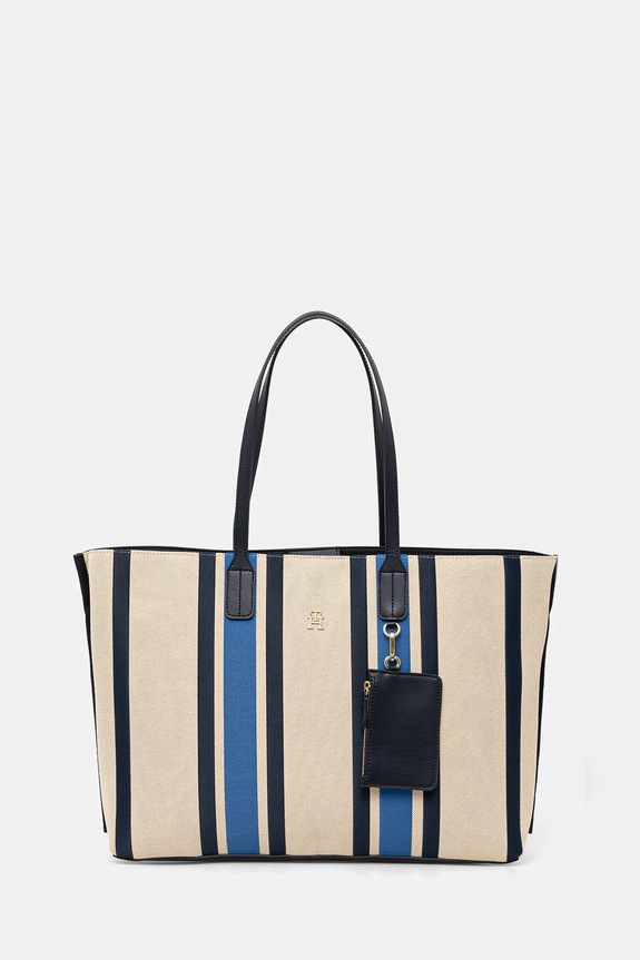 Kabelka Tommy Hilfiger vzorovaný námořnická modř AW0AW17382