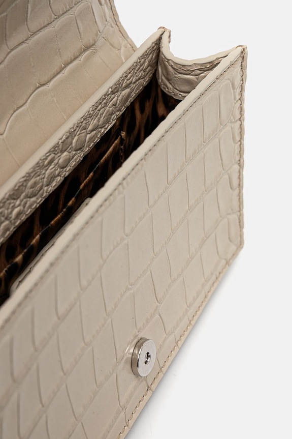 Philipp Plein borsa a mano in pelle SAEA.WBA2056.PLE010 beige