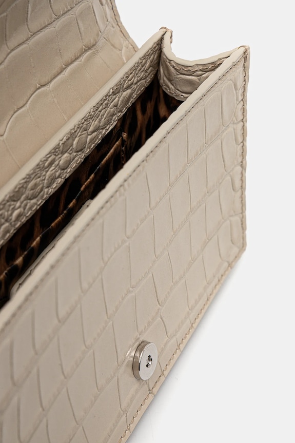 Philipp Plein borsa a mano in pelle SAEA.WBA2056.PLE010 beige