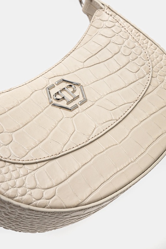 Philipp Plein borsa a mano in pelle beige SAEA.WBA2064.PLE010N