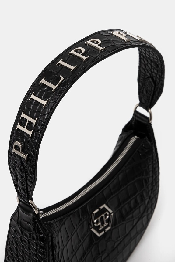 Philipp Plein borsa a mano in pelle SAEA.WBA2064.PLE010N nero