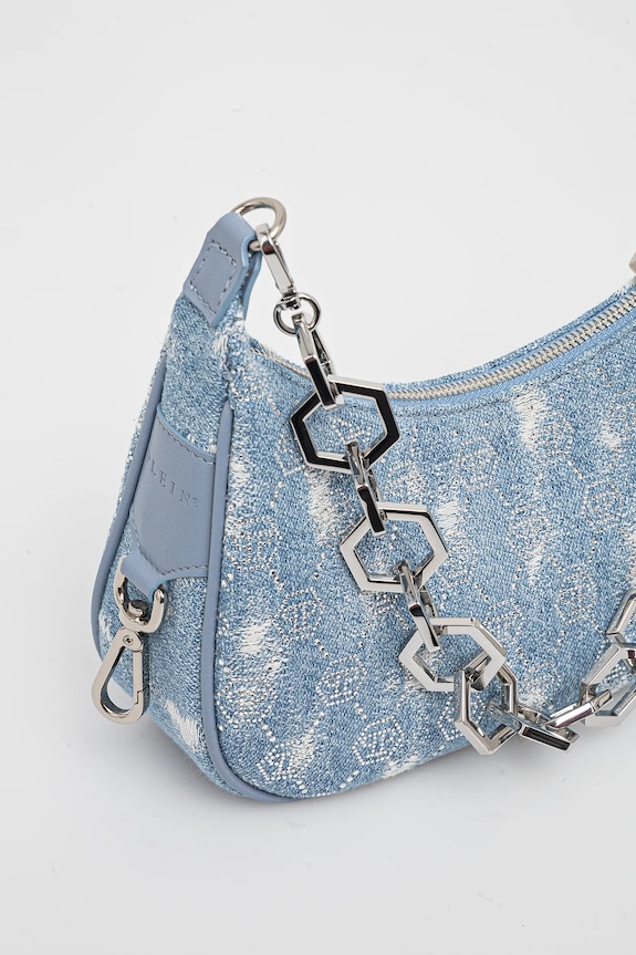 Akcesoria Philipp Plein torebka SAEA.WBA2083.PDE004N niebieski