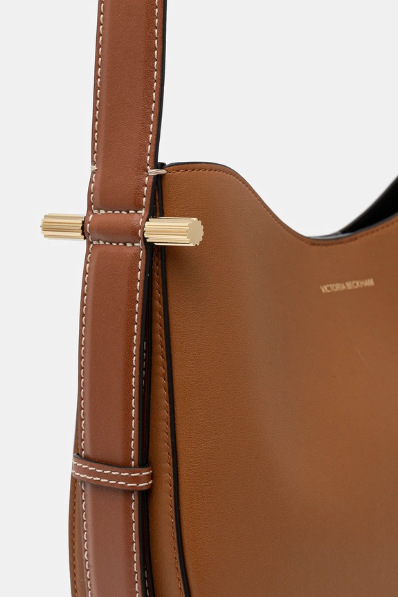 Victoria Beckham torebka skórzana brązowy B125AAC006190A