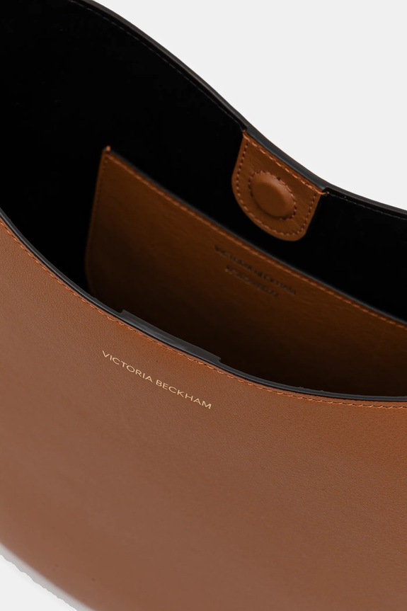 Victoria Beckham torebka skórzana B125AAC006190A brązowy