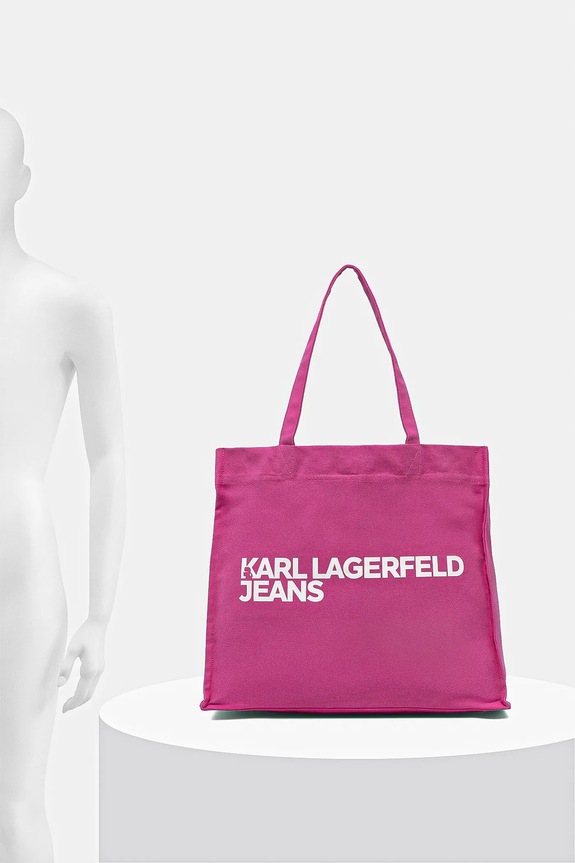 Βαμβακερή τσάντα Karl Lagerfeld Jeans A1W50002
