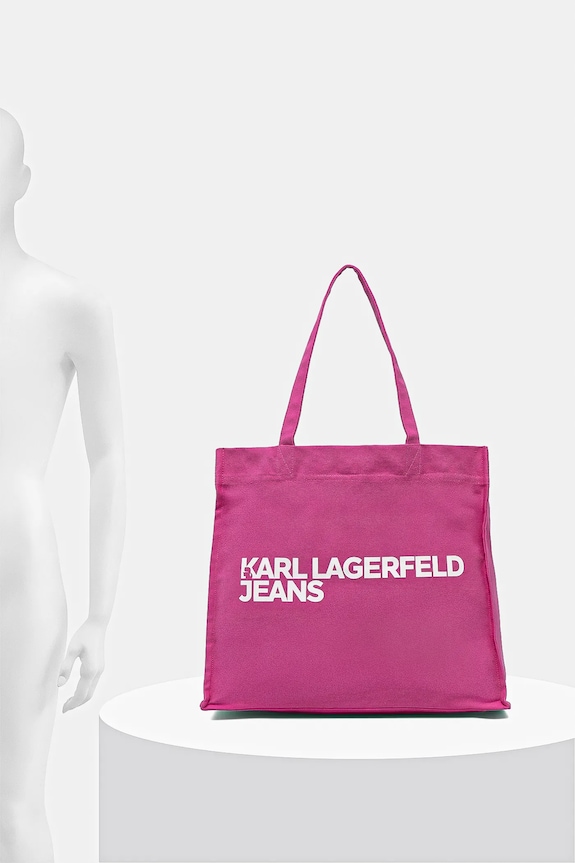 Βαμβακερή τσάντα Karl Lagerfeld Jeans A1W50002