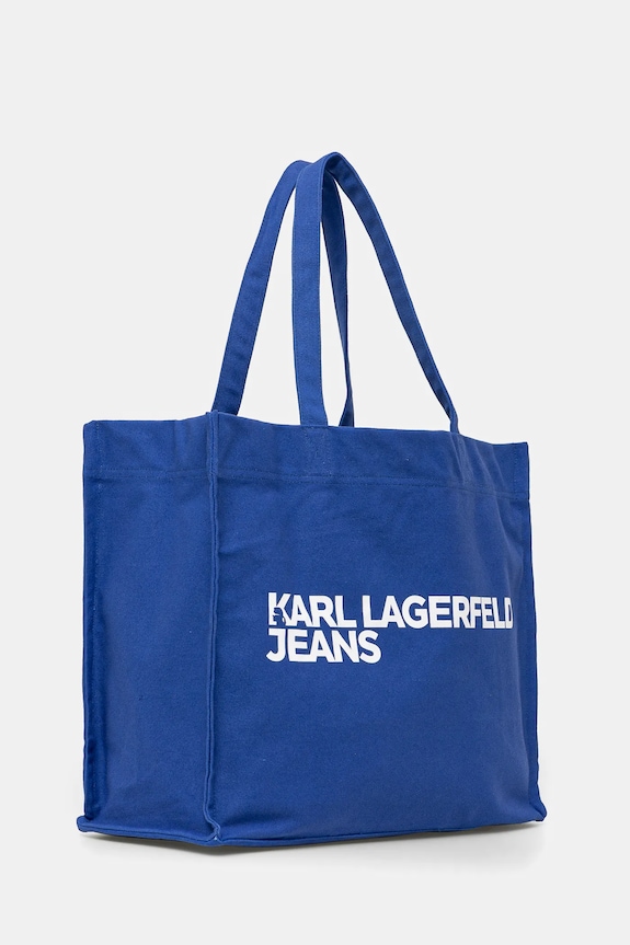 Karl Lagerfeld Jeans torba bawełniana A1W50002 niebieski AA00