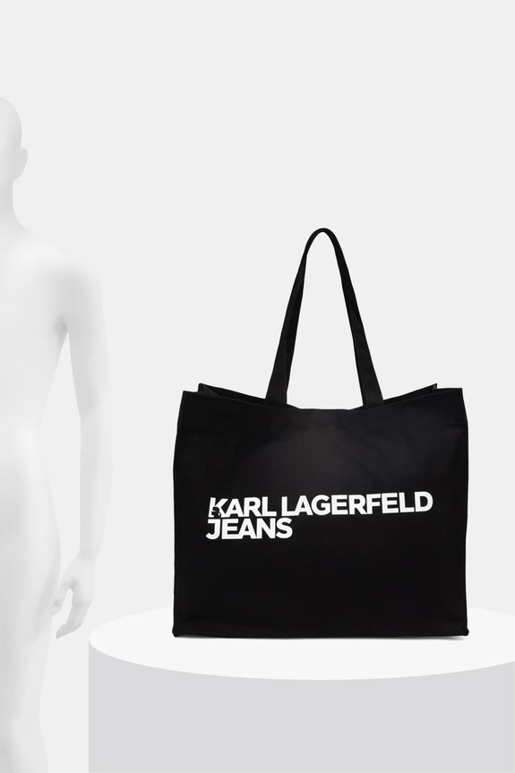 Βαμβακερή τσάντα Karl Lagerfeld Jeans A1W50002