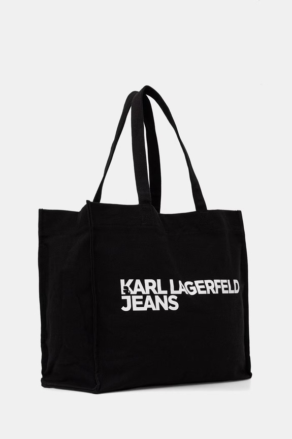 Karl Lagerfeld Jeans geantă din bumbac A1W50002 negru AA00