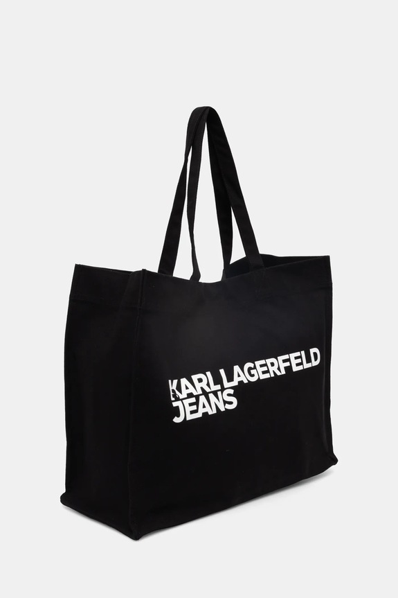 Βαμβακερή τσάντα Karl Lagerfeld Jeans A1W50002 μαύρο AA00