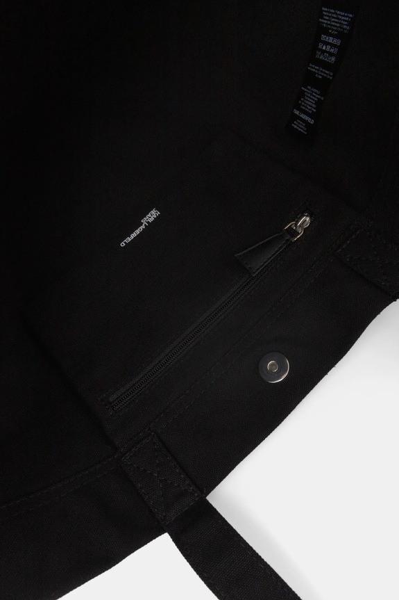 Βαμβακερή τσάντα Karl Lagerfeld Jeans A1W50002 μαύρο