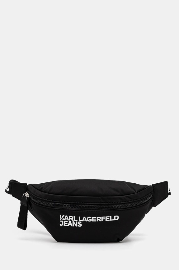 Ledvinka Karl Lagerfeld Jeans hladký černá A1W30427