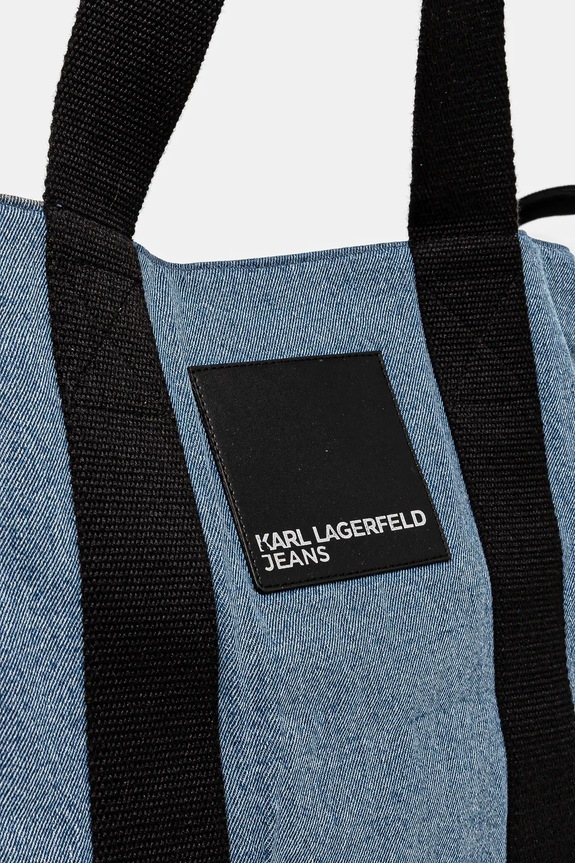 Džínsová taška Karl Lagerfeld Jeans modrá A1W50054