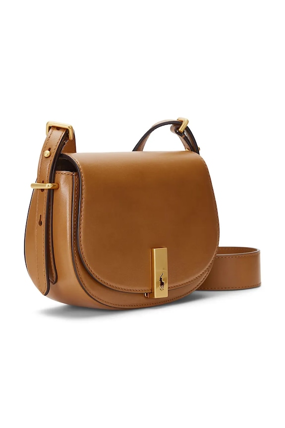 Kiegészítők Polo Ralph Lauren bőr táska 428891391 bézs