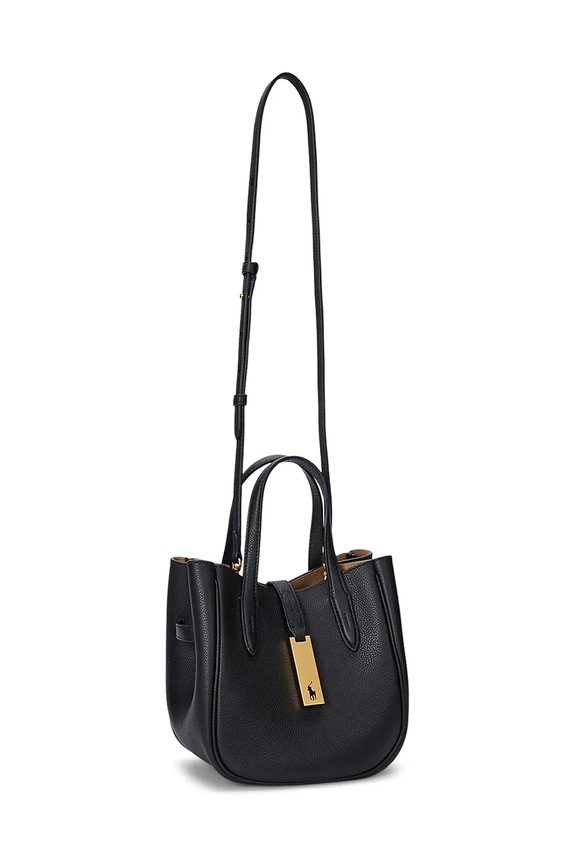 Kiegészítők Polo Ralph Lauren bőr táska 428942195 fekete