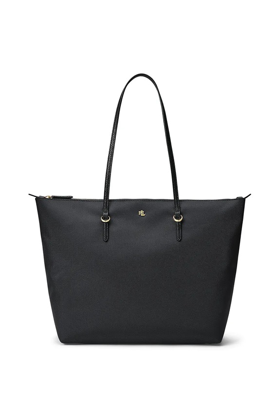 Kabelka Lauren Ralph Lauren hladký černá 431950007