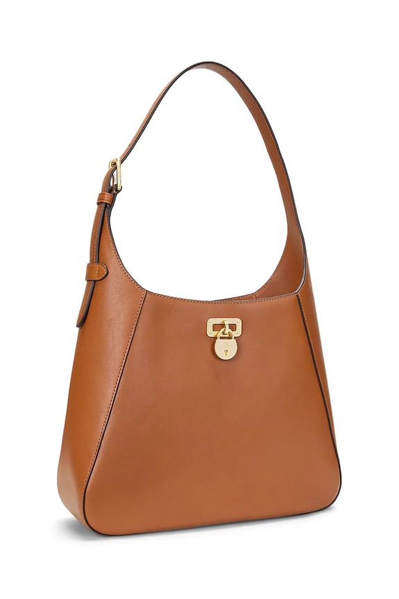 Kiegészítők Lauren Ralph Lauren bőr táska 431956790 barna