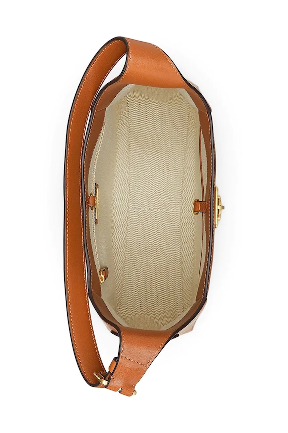 Lauren Ralph Lauren bőr táska barna 431956790