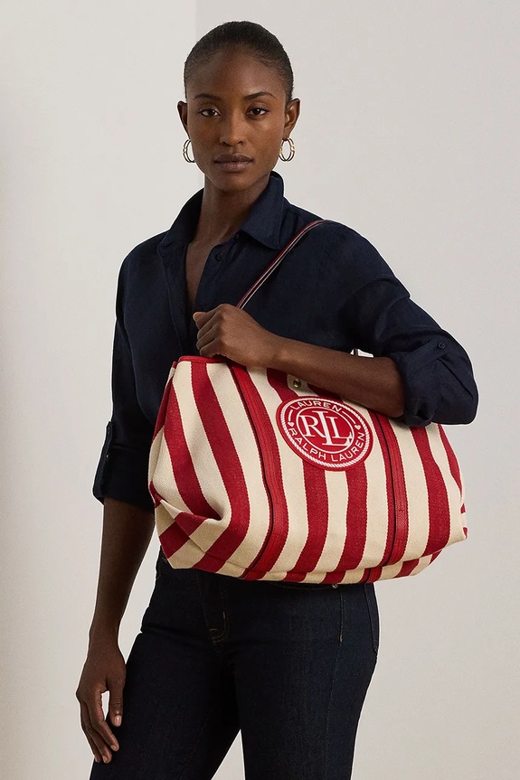 Lauren Ralph Lauren torebka bawełniana 431956937