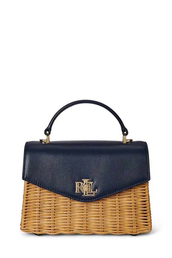 Lauren Ralph Lauren kézitáska nappa bőr barna 431958996