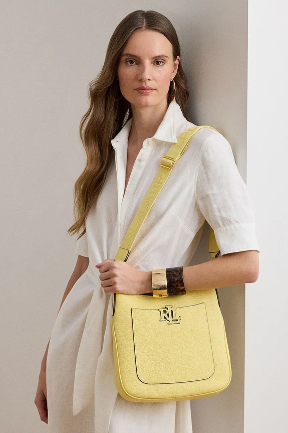 Lauren Ralph Lauren crossbody kabelka dámska kožená 431970152