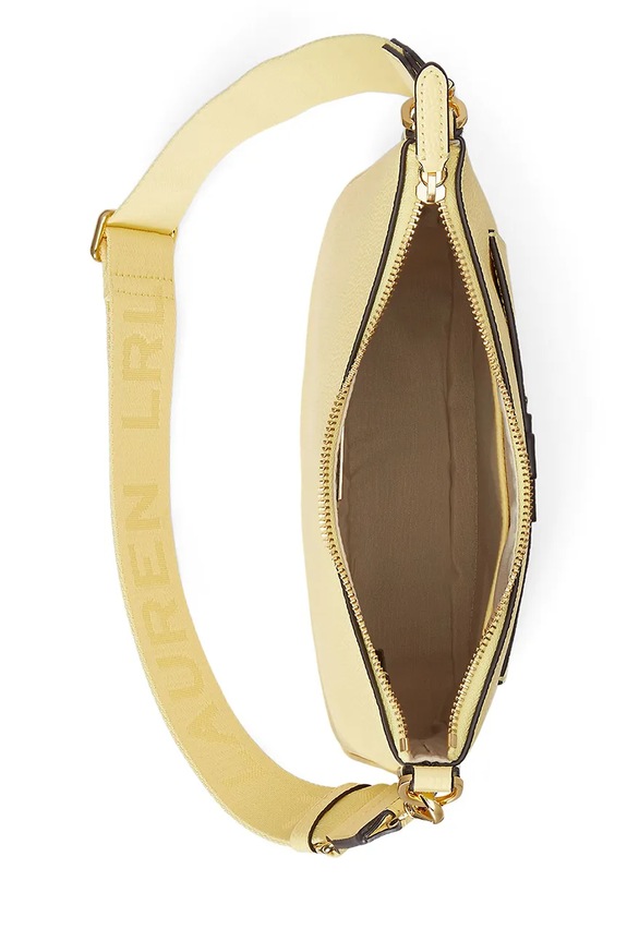 Lauren Ralph Lauren crossbody kabelka dámska kožená žltá 431970152