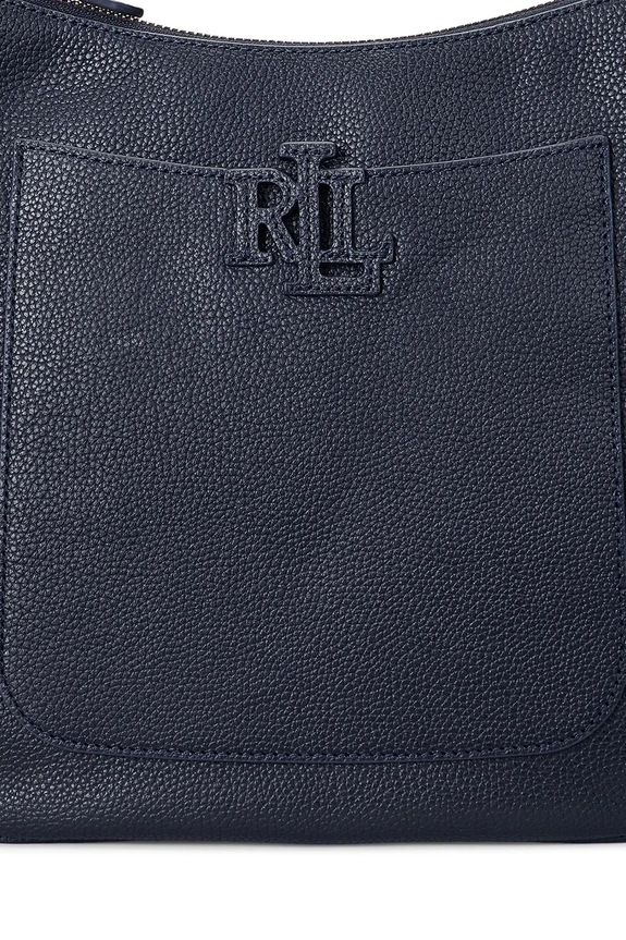 Lauren Ralph Lauren geantă crossbody pentru femei din piele 431970152 bleumarin