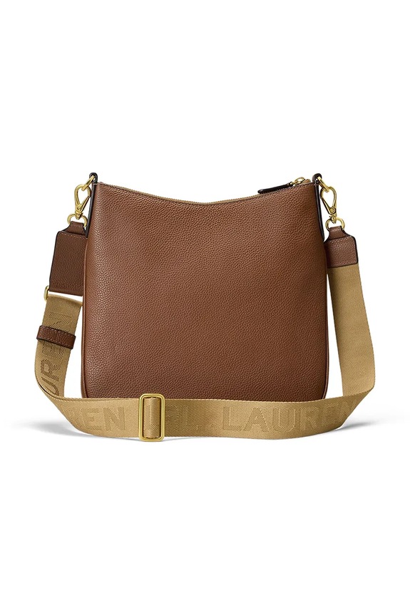 Lauren Ralph Lauren crossbody torba za žene kožna 431970152 smeđa SS26