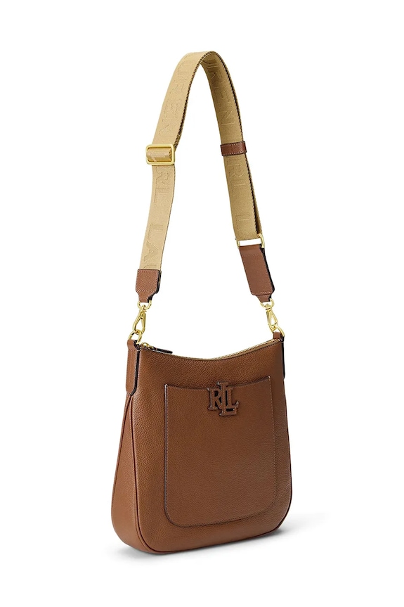 Kiegészítők Lauren Ralph Lauren keresztpántos táska női bőr 431970152 barna