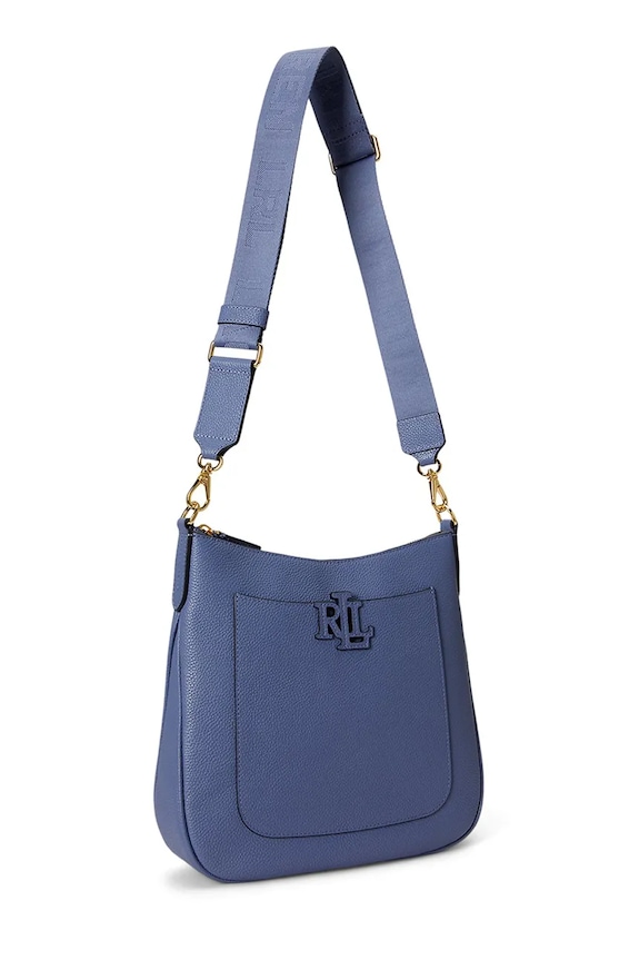 Doplnky Lauren Ralph Lauren crossbody kabelka dámska kožená 431970152 modrá